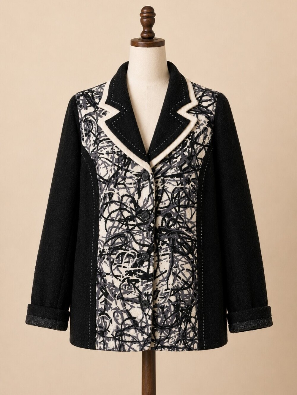 ALISON SHERI WOOL JACKET SIZE X LARGE